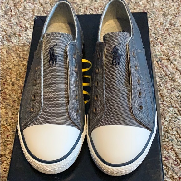 New Polo Ralph Lauren Youth Charcoal Gray Rowenn 4 - Picture 2 of 6